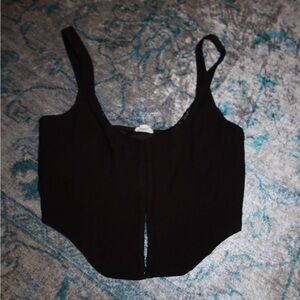 Garage Black Crop Top